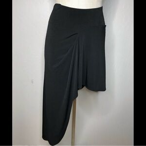 *BRAND NEW NEVER WORN*BCBGeneration Black Asymmetrical Draped Skirt